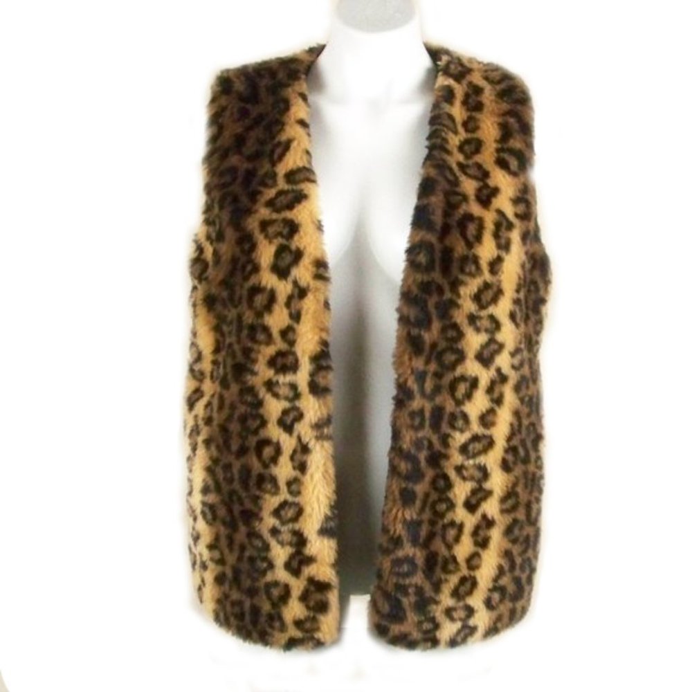 Animal Print Fun (faux) Fur Vest